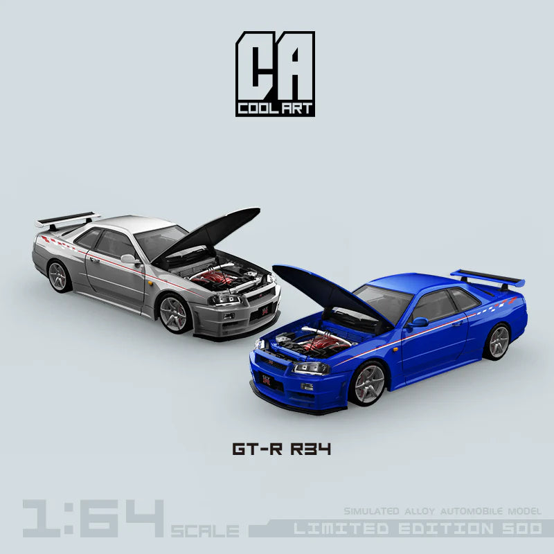 NISSAN SKYLINE GT-R R34 (2 COLORS) - LIMITED EDITION