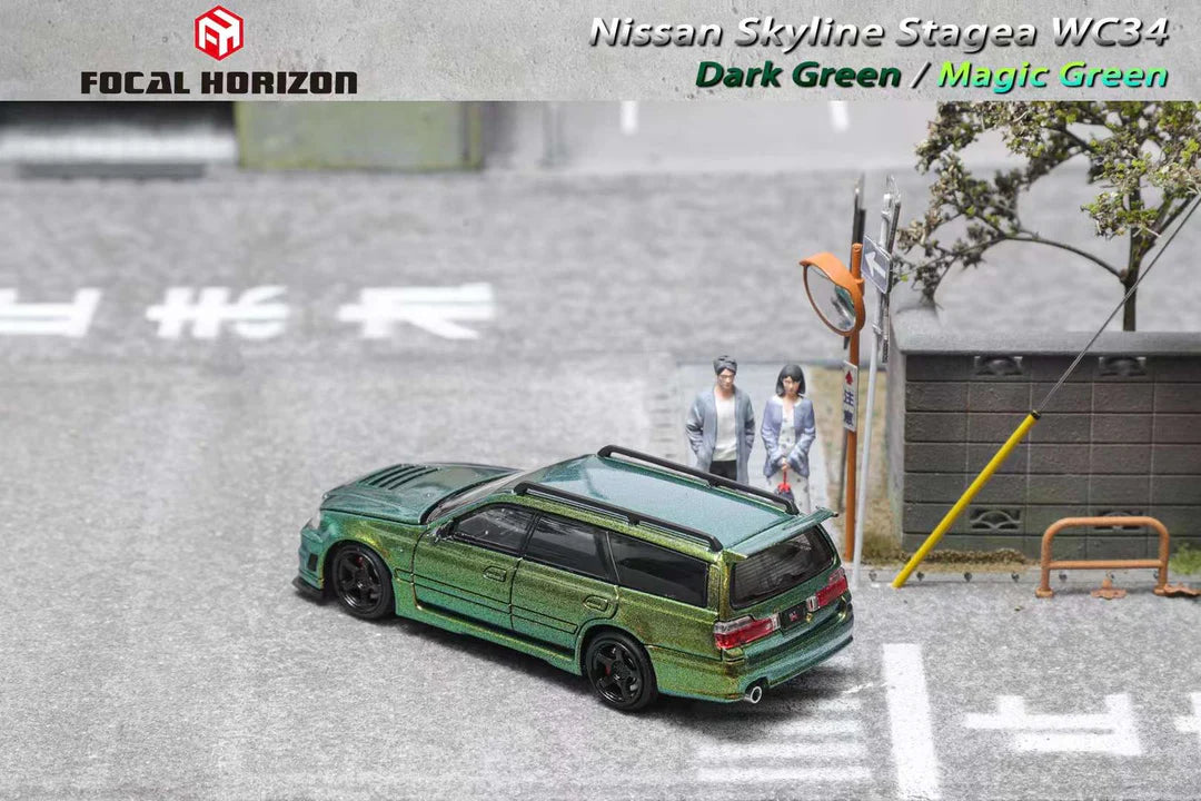 NISSAN STAGEA WC34 260RS MAGIC GREEN - FOCAL HORIZON Limited to 999pcs