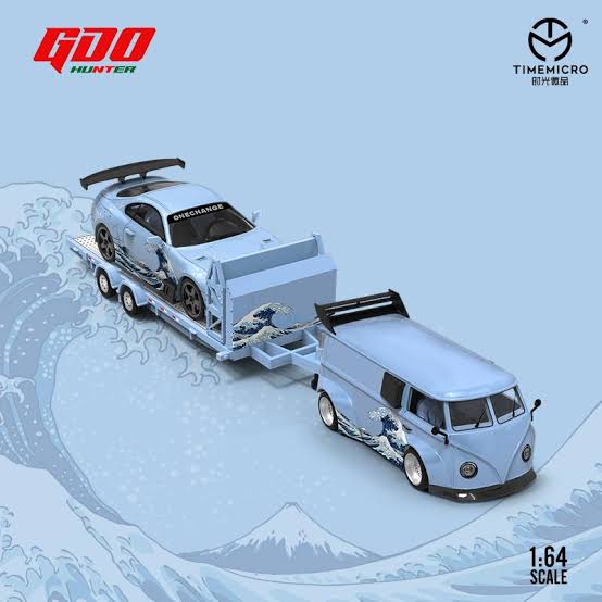 Kanagawa wave SET – Toyota Supra / VW T1 Bus / Trailer LIMITED EDITION