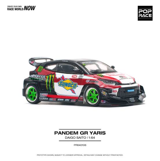 PANDEM GR YARIS DAIGO SAITO Pop Race 1:64