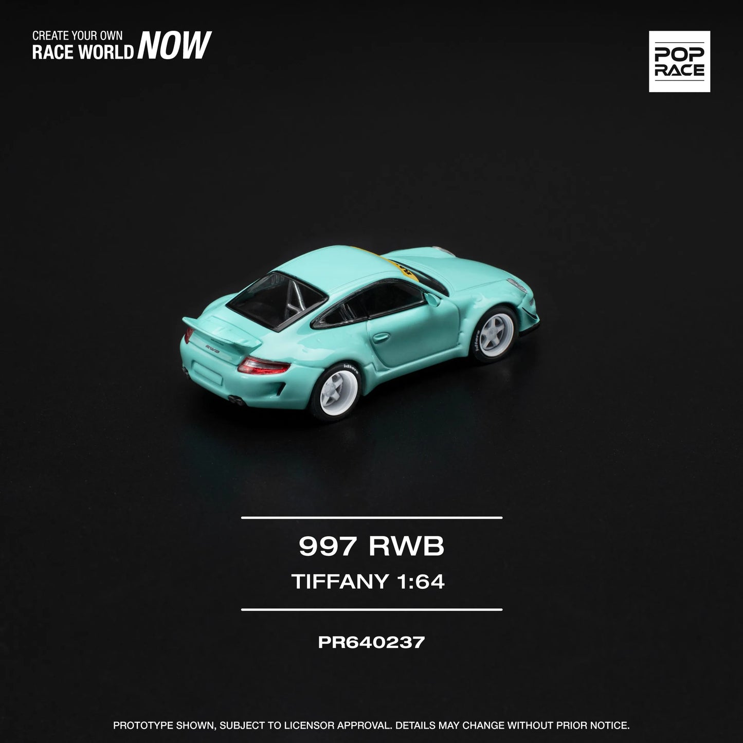 RWB 997 Tiffany Blue POP RACE 1:64