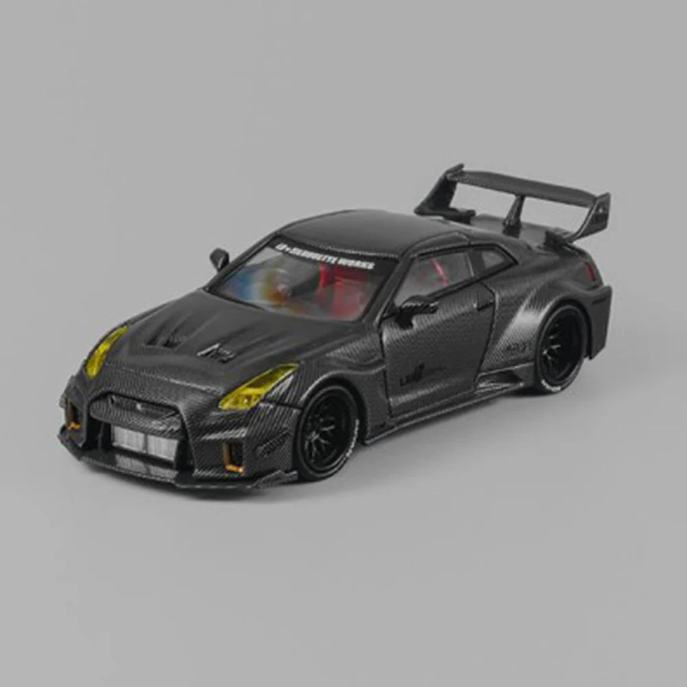 NISSAN R35 LBWK GT35RR SUPER SILHOUETTE (CARBON FIBRE BLACK) CM-MODEL 1:64