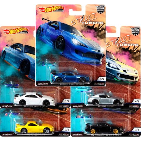 Street Tuners Complete set of 5 Hotwheels Premium CAR CULTURE