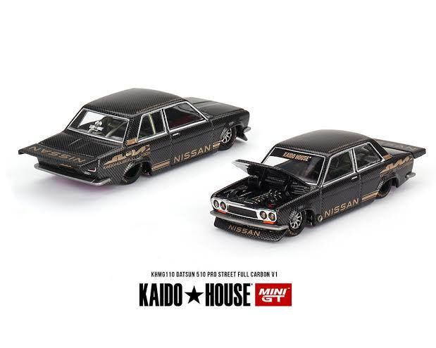 DATSUN 510 PRO STREET FULL CARBON V1 - Kaido house x MINIGT 1:64 KHMG110