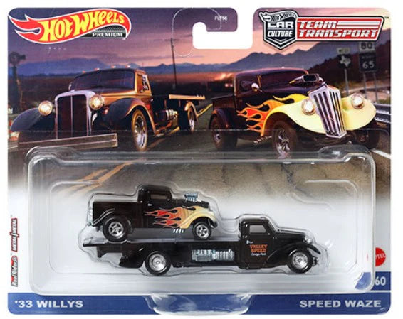 ‘33 WILLYS & SPEED WAZE #60 2023 - Hot Wheels Car Culture Team Transport