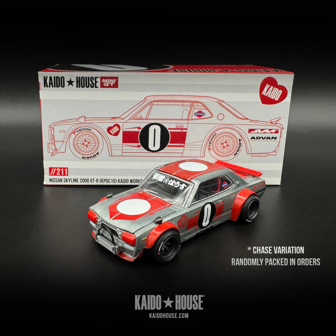 Kaido Nissan Skyline 2000GT-R (KPGC10) Kaido House Works™ MiniGT