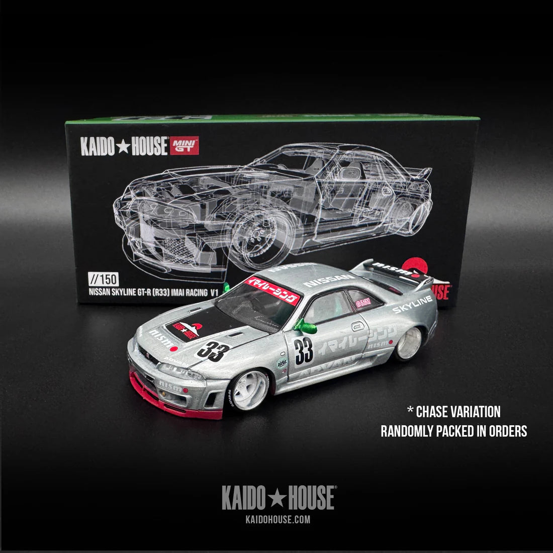 Kaido GT Nissan Skyline GT-R (R33) Imai Racing V1 - Kaido House x MiniGT
