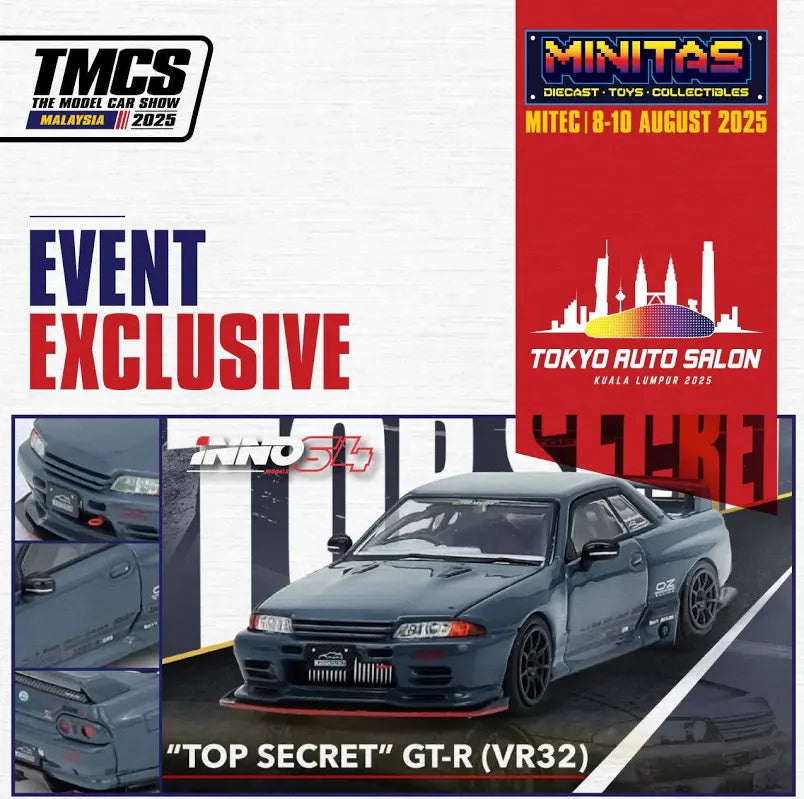 Nissan Skyline TOP SECRET VR32 TMCS-TOKYO AUTO SALON Exclusive INNO64 1:64