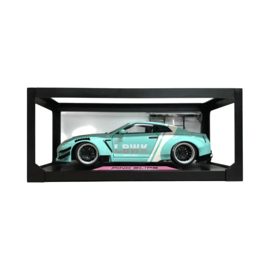 1:18 NISSAN GT-R R35 LIBERTY WALK (TURQUOISE/WHITE) JADA: PINK SLIPS