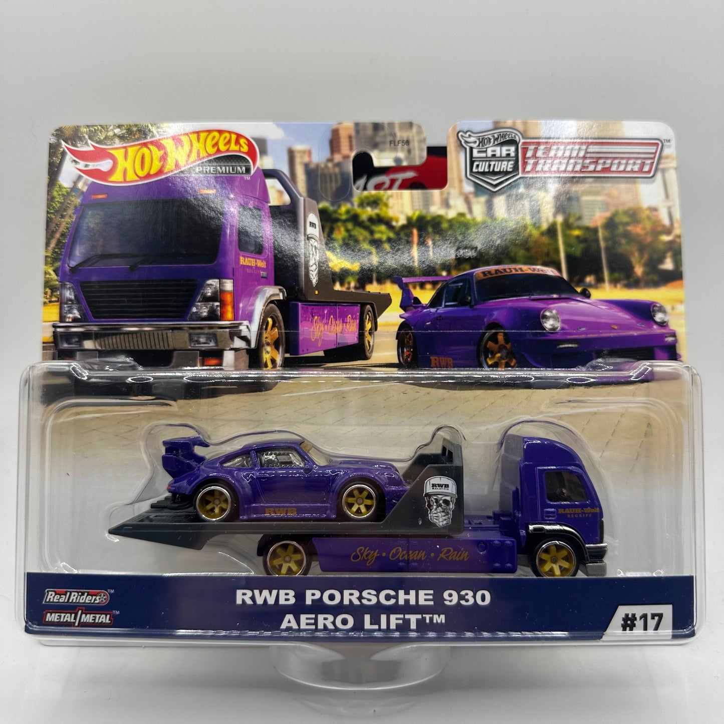 RWB PORSCHE 930 AERO LIFT #17 TEAM TRANSPORT HOTWHEELS