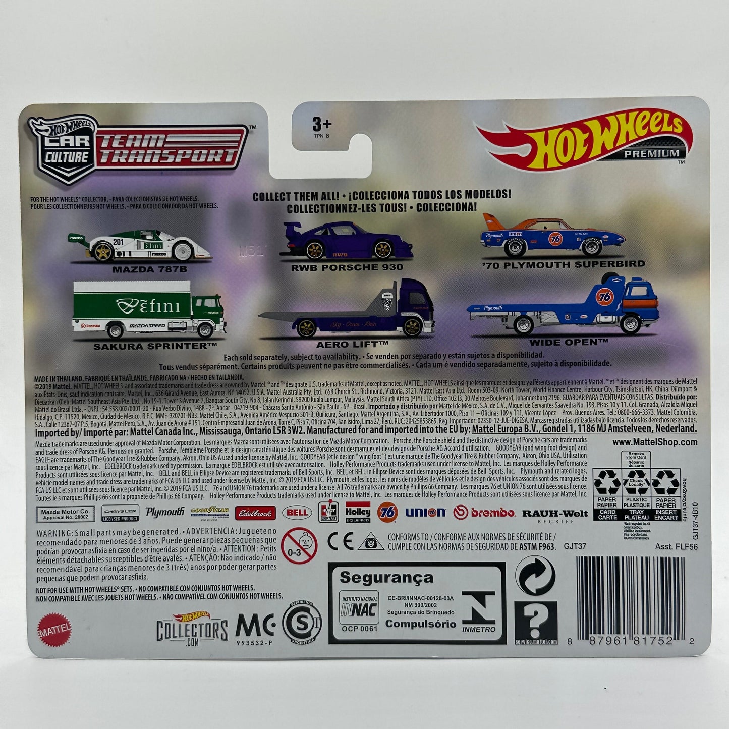 RWB PORSCHE 930 AERO LIFT #17 TEAM TRANSPORT HOTWHEELS