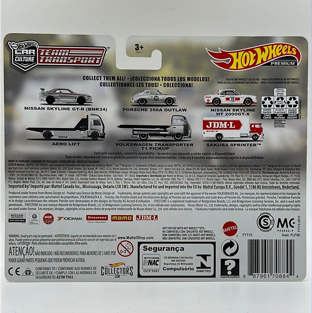 Nissan Skyline GTR R34 Aero Lift Team Transport #12 Hotwheels NISMO