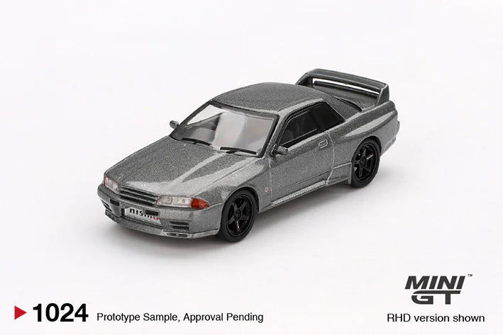 NISSAN SKYLINE GT-R (NISMO BNR32 CRS) DARK METAL GREY - MINI GT 1:64
