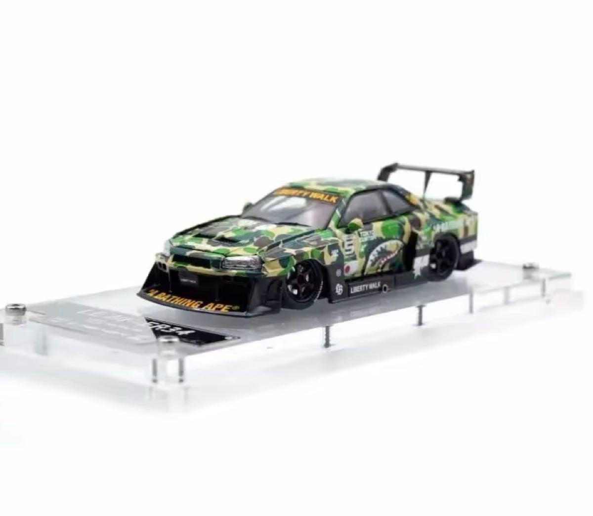 Nissan Skyline LBWK-ER34 Super Silhouette Camo Bape - *LIMITED TO 999pcs* SW 1:64