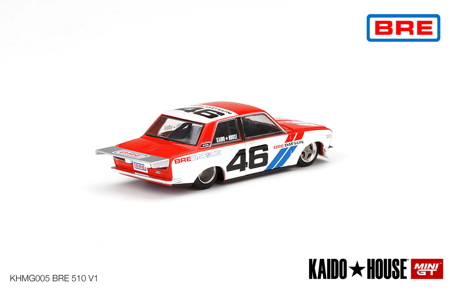 Datsun 510 Pro Street Red/White 005 Kaido House x MiniGT 1:64 Scale
