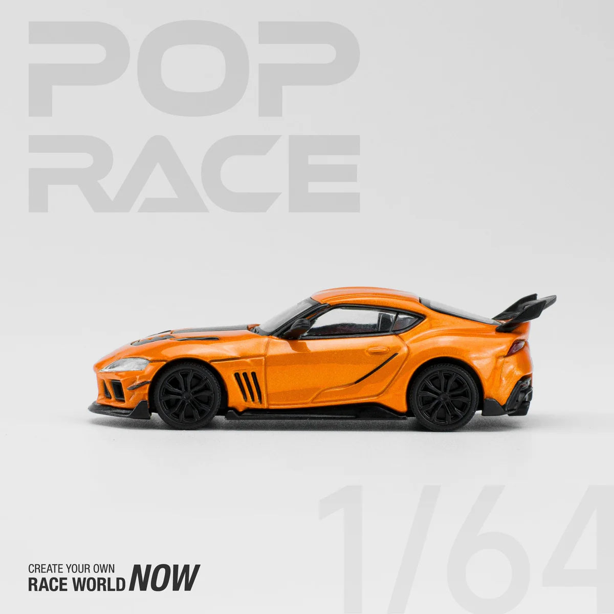 Toyota Supra Darwin Pro 66G NWB Orange Pop Race 1:64 Scale