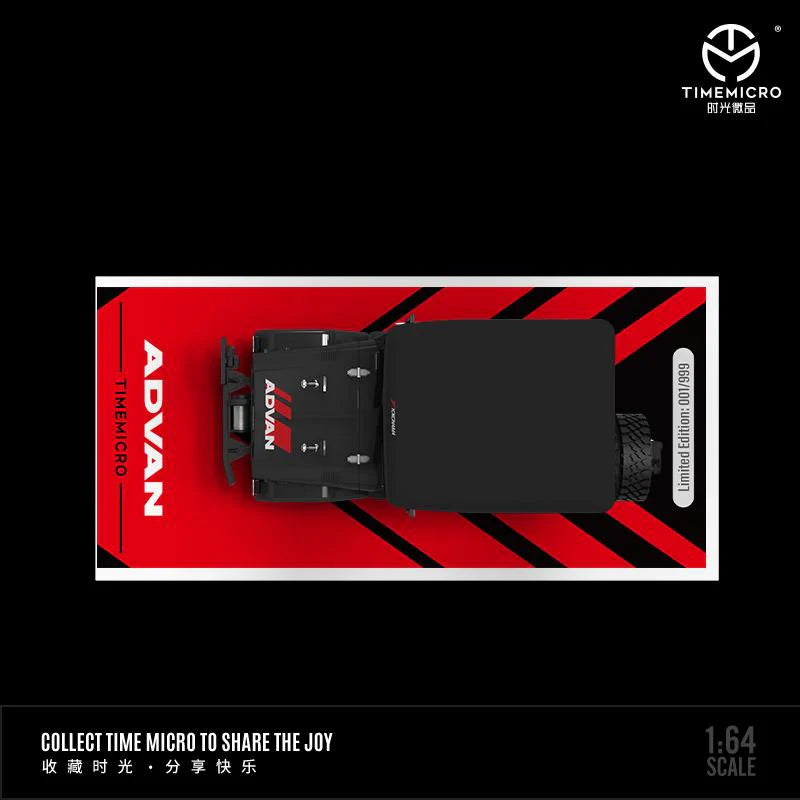 FJ40 TOYOTA / AE86 / TRAILER SET ADVAN - TIMEMICRO 1:64