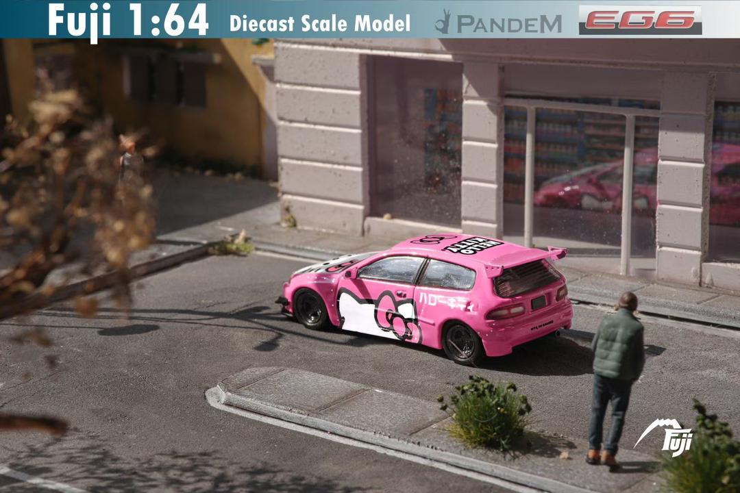 PANDEM HONDA CIVIC EG6 HELLO KITTY - FUJI 1:64