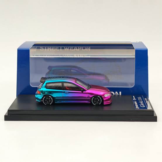 Honda EG6 Civic Electroplated Chameleon Pink Purple Blue - Street Weapon - LIMITED 499pcs