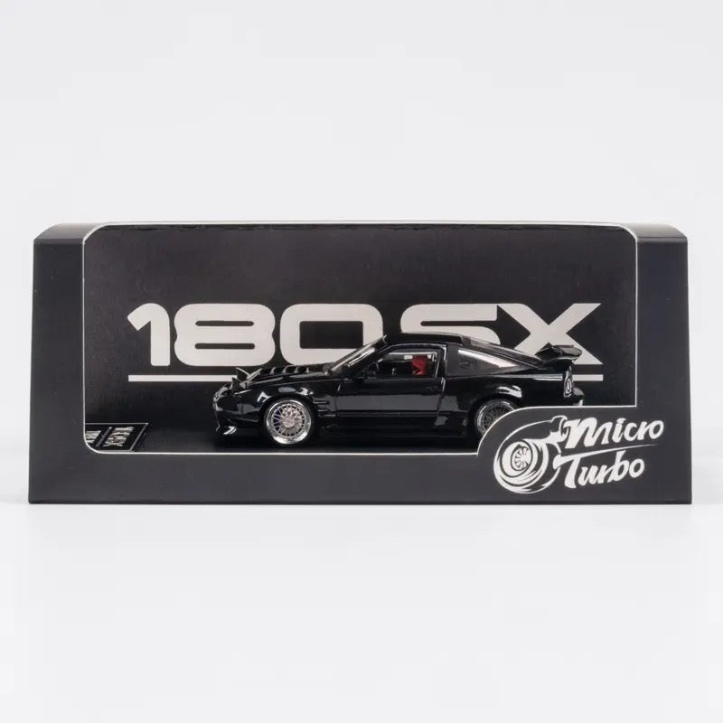 Nissan 180SX TPYE X (Metallic black) - Micro Turbo LIMITED 999pcs Worldwide 1:64