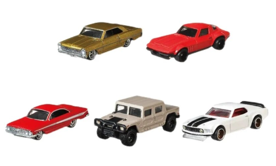 Hotwheels Premium Fast and Furious Multi-Pack 5 Cars 1:64 Scale