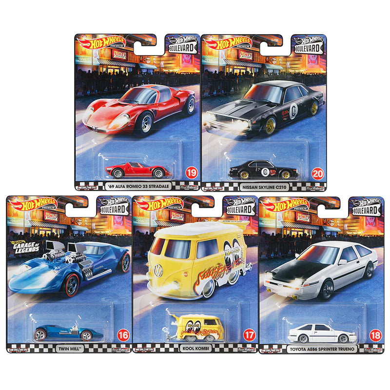 Hotwheels Premium Boulevard Full Set 16-20