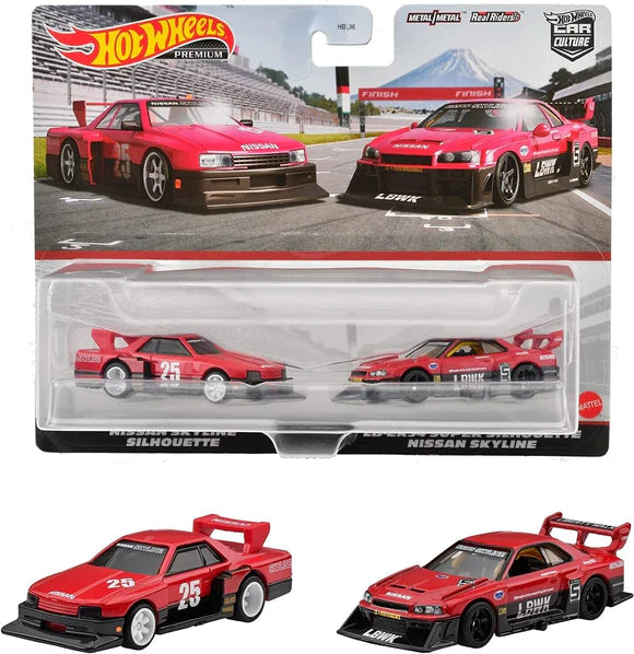 Hot Wheels Premium 2 pack Skyline Silhouette 1:64