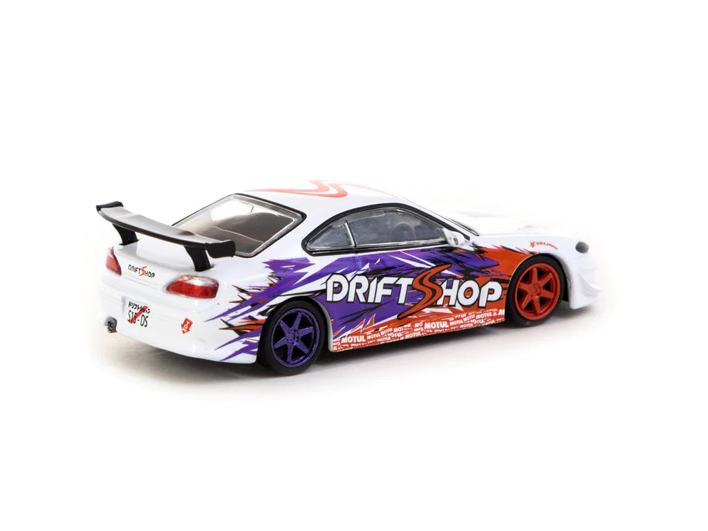 Tarmac Works VERTEX Nissan Silvia (S15) Driftshop 1:64 Scale