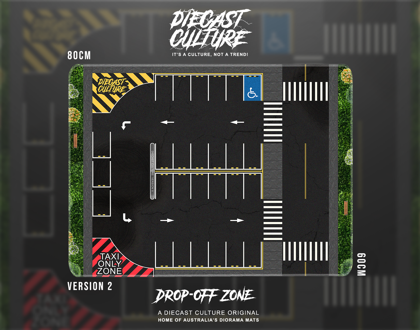 DROP-OFF ZONE- Diorama Desktop Mat Version 2 (60x80cm)