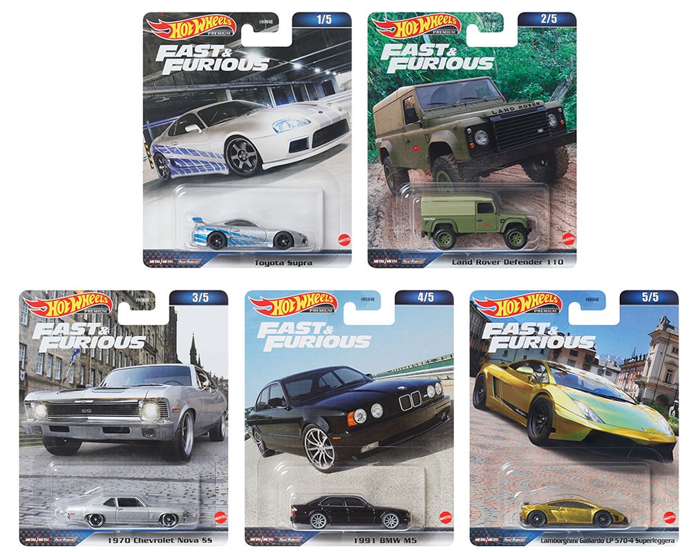 Fast and Furious 2023 D Case Assortment Hotwheels Premium Set