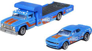 Hotwheels Premium Team Transport #30 - Dodge Challenger SRT Demon / Retro Rig