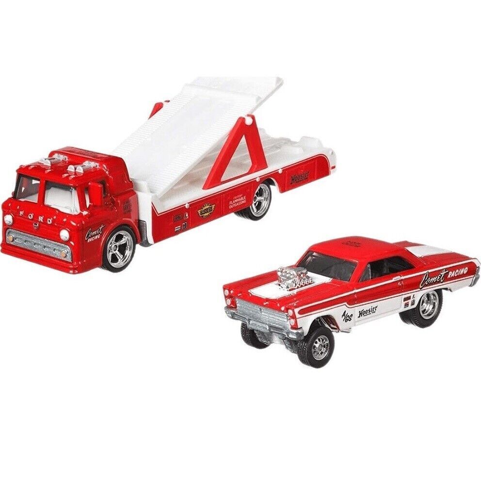 Hotwheels Premium Team Transport #28 - '65 Mercy Comet Cyclone / Ford C-800