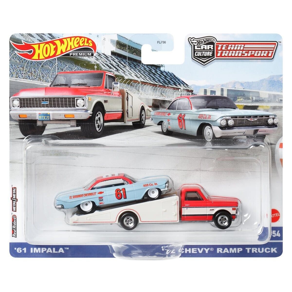 Hotwheels Premium Team Transport #54 - '61 Impala / Chevy Ramp Truck