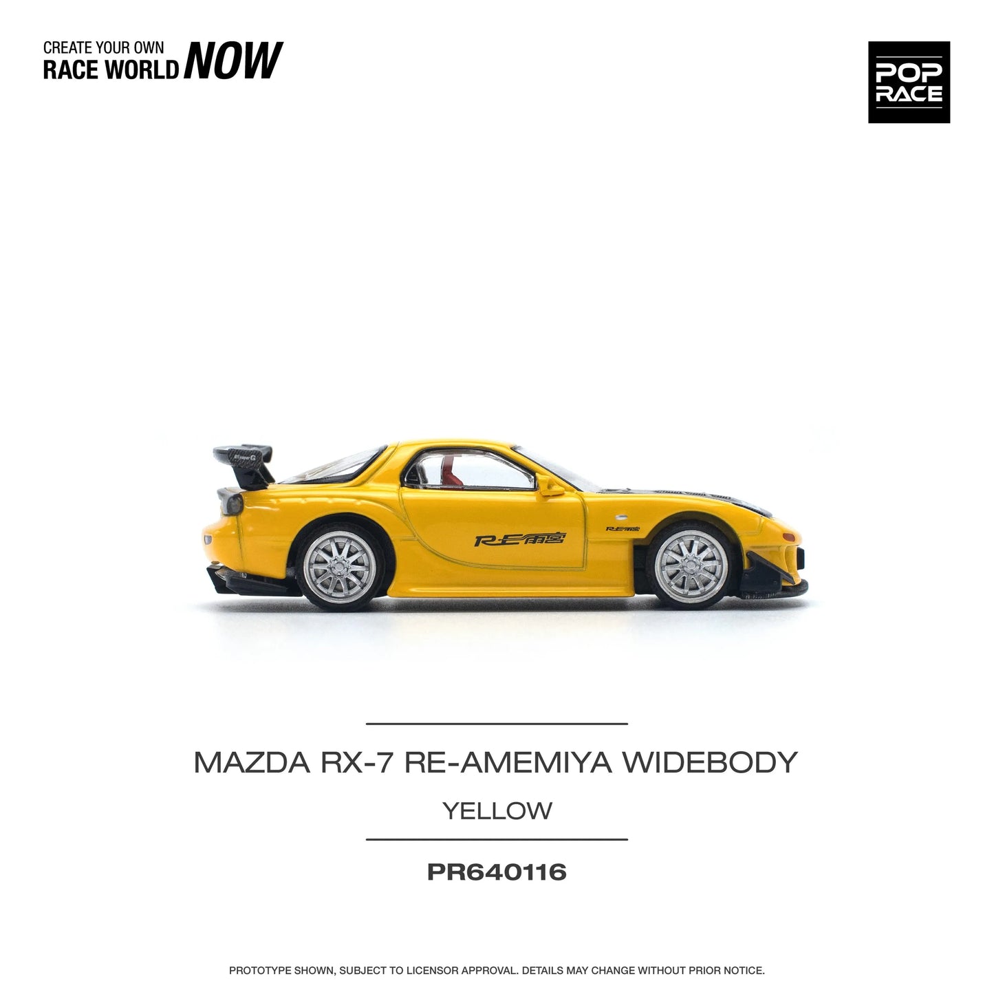 Mazda RX-7 (FD3S) RE-AMEMIYA Widebody Yellow – POP RACE