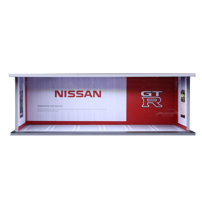 NISSAN GTR Parking Stackable Diorama w/ LED Lights 1:64 Scale
