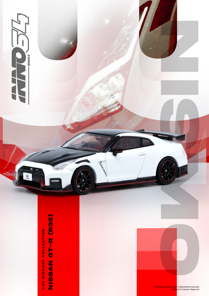 Nissan GT-R (R35) NISMO (White)-White INNO64