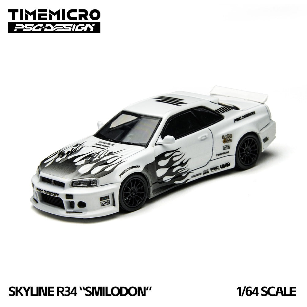 Nissan GTR R34 "Smilodon" Black & White - TimeMicro × PSC DESIGN