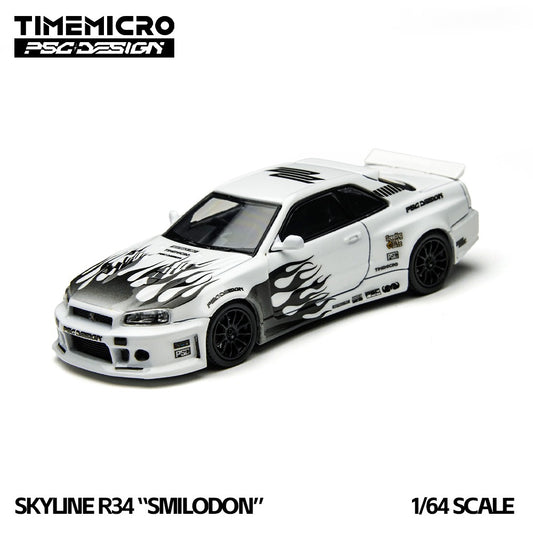 Nissan GTR R34 "Smilodon" Black & White - TimeMicro × PSC DESIGN