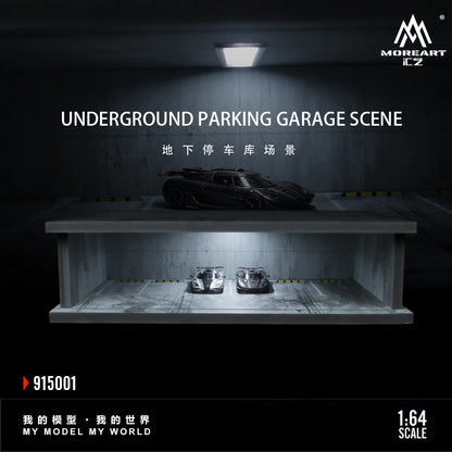 UNDERGROUND PARKING GARAGE SCENE - MOREART 1:64