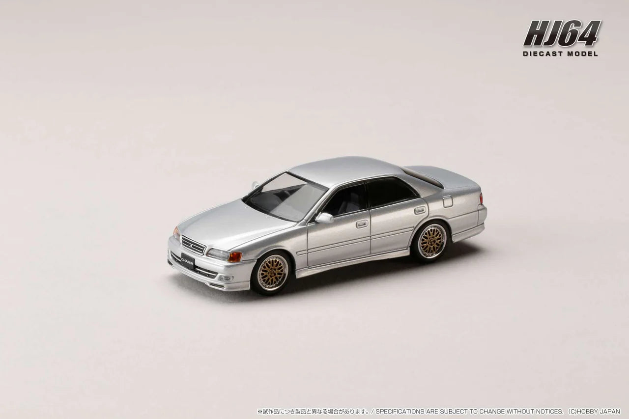Toyota CHASER TOURER V (JZX100) 1998 SILVER METALLIC - Hobby Japan 1:64