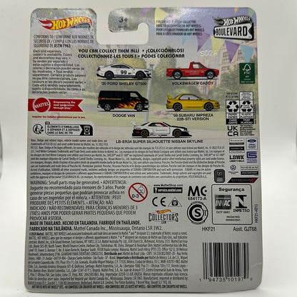 LB-ER34 Super Silhouette Nissan Skyline LBWK Liberty Walk BOULEVARD #70 Hotwheels Premium *CREASED CORNER RS*