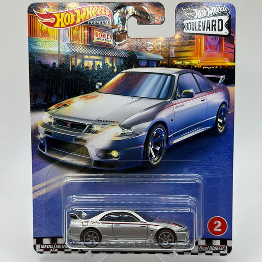 Nissan Skyline GT-R (BCNR33) 2 Boulevard Hotwheels Premium 1:64