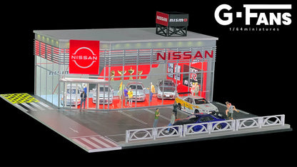 NISSAN DEALERSHIP DIORAMA G-FANS 1:64