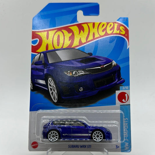 Subaru WRX STI - Blue HW J-Imports 2/10 Hotwheels Mainline 21/250