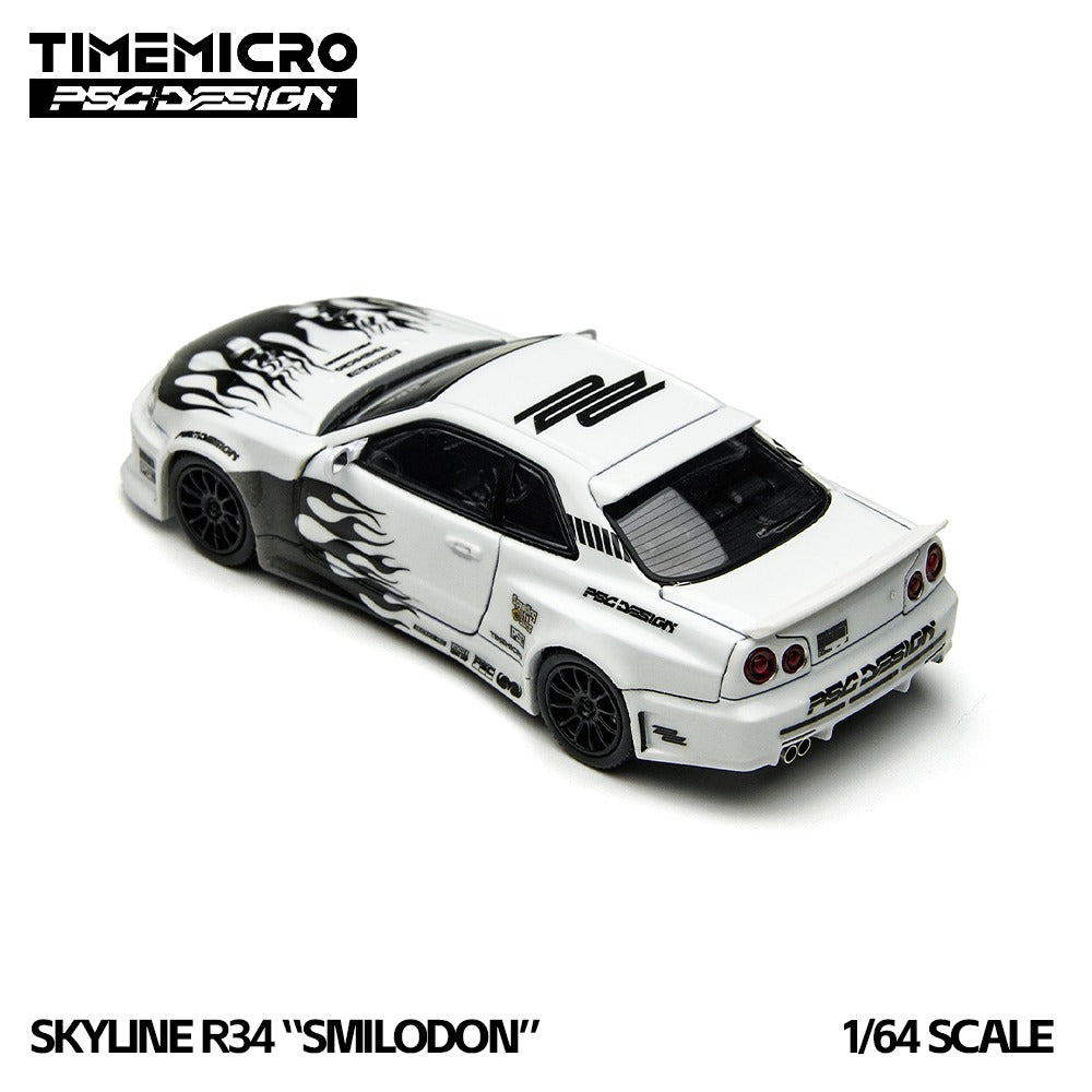 Nissan GTR R34 "Smilodon" Black & White - TimeMicro × PSC DESIGN