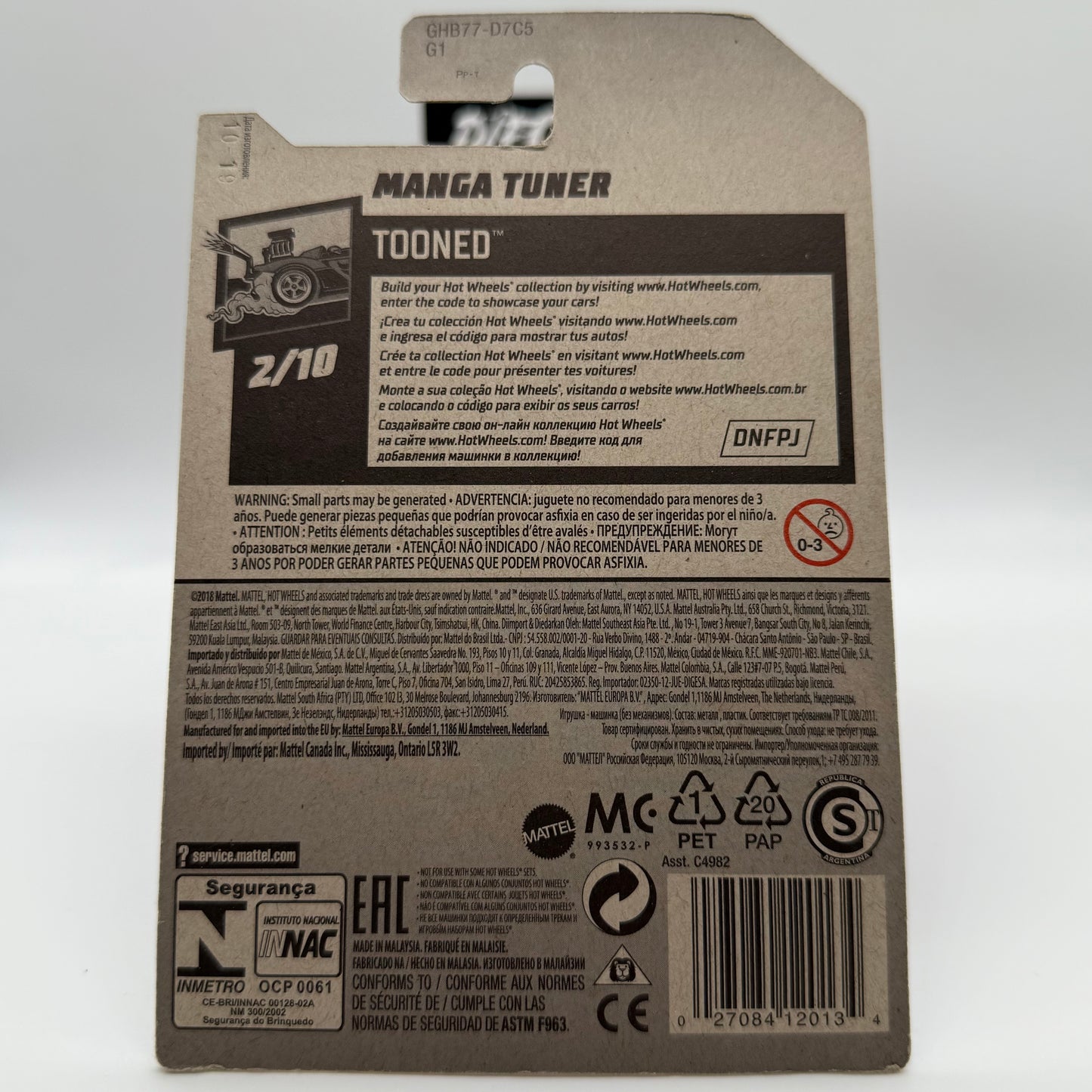 Manga Tuner - TOONED 2/10 Hotwheels Mainline 82/250