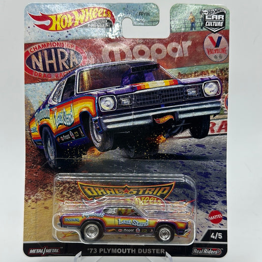 ‘73 Plymouth Duster Drag Strip 4/5 Hotwheels Premium Car Culture 1:64