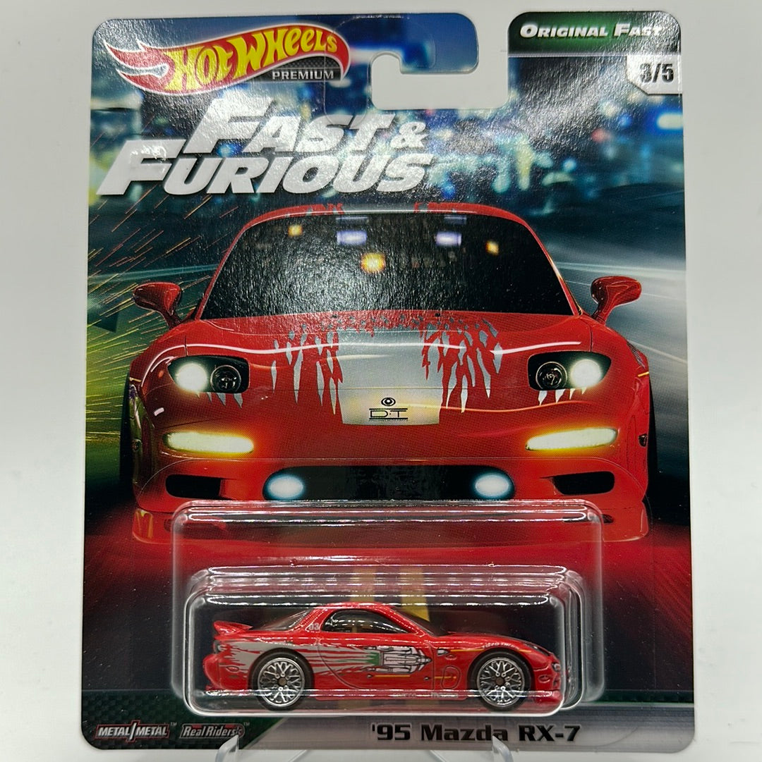‘95 Mazda RX-7 Fast & Furious - ORIGINAL FAST 3/5 Hotwheels Premium ...