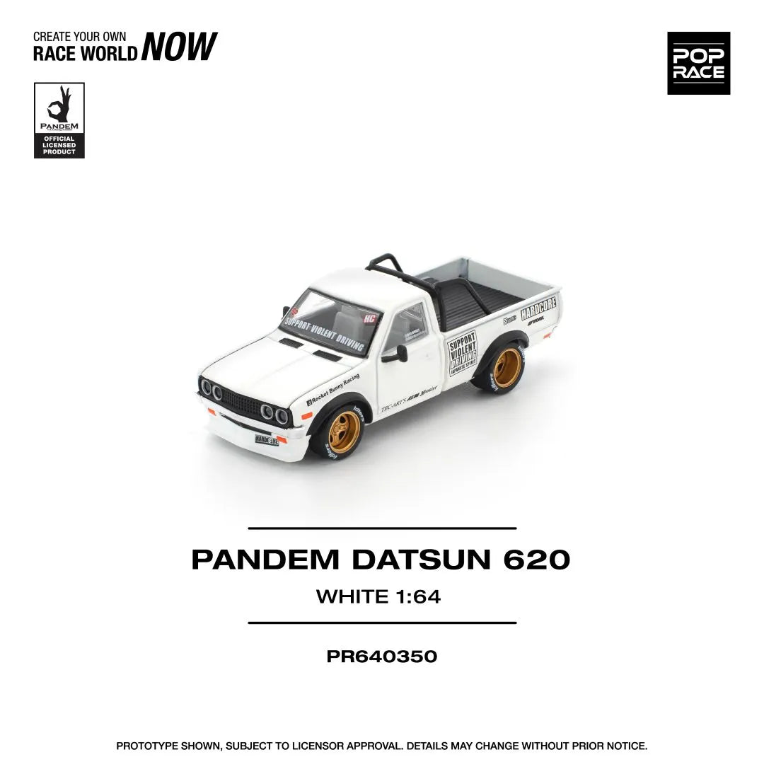 Pandem Datsun 620 White – Pop Race 1:64 PR64-0350