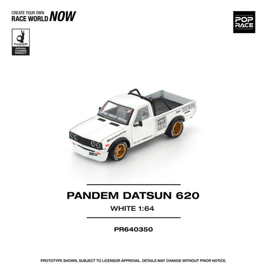 Pandem Datsun 620 White – Pop Race 1:64 PR64-0350